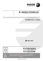 Fagor FLF1810DIW Mode D'emploi