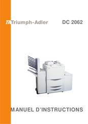 Triumph Adler DC 2062 Manuel D'instructions