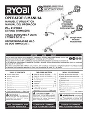 Ryobi RY253SSVNM Manuel D'utilisation