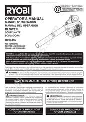 Ryobi RY09465 Manuel D'utilisation