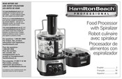 Hamilton Beach Professional 70815 Mode D'emploi