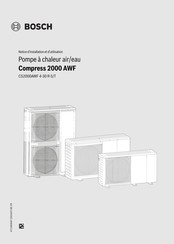 Bosch Compress 2000 AWF Notice D'installation Et D'utilisation