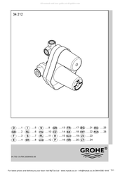 Grohe 34 212 Mode D'emploi