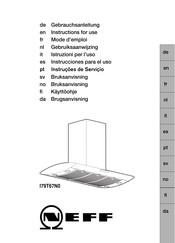 NEFF I79T67N0 Mode D'emploi