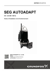 Grundfos SEG.40 Notice D'installation Et De Fonctionnement