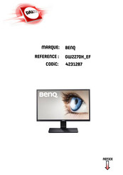 BenQ GW2270H Manuel D'utilisation