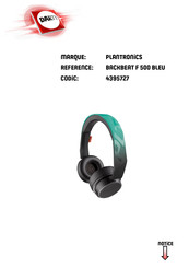 Plantronics BackBeat FIT 500 Serie Guide De L'utilisateur