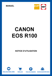 Canon EOS R100 Guide D'utilisation Avancée