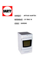 Electrolux Arthur Martin CV 5062 Notice D'utilisation