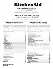 KitchenAid KMCS1016 Guide D'utilisation Et D'entretien