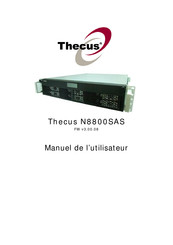 Thecus N8800SAS Manuel De L'utilisateur