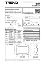 TREND IQ500 Consignes D'installation