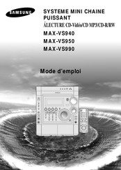 Samsung MAX-VS950 Mode D'emploi