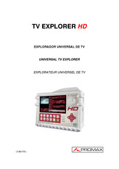 Promax TV EXPLORER HD Mode D'emploi