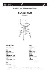 hjh OFFICE SCANDI HIGH 800200 Instructions De Montage