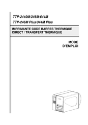 TSC TTP-2410M Mode D'emploi