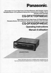 Panasonic CQ-DF66EUC Manuel D'utilisation