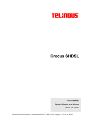 Telindus Crocus SHDSL Manuel D'utilisation