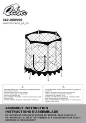 Qaba 342-080V00 Instructions D'assemblage