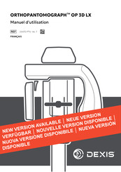 DEXIS ORTHOPANTOMOGRAPH OP 3D LX Manuel D'utilisation