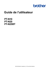 Brother PT-N10 Guide De L'utilisateur