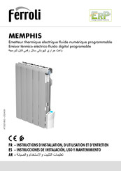 Ferroli MEMPHIS 1500 Instructions D'installation, D'utilisation Et D'entretien