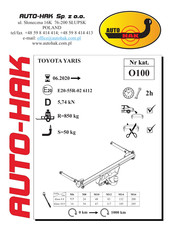 AUTO-HAK O100 Mode D'emploi