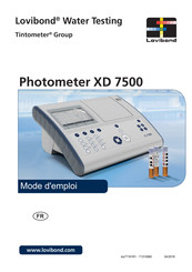 Tintometer Lovibond XD 7500 Mode D'emploi