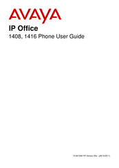 Avaya 1408 Guide De L'utilisateur