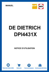 De Dietrich DPI4431X Guide D'utilisation