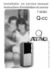 Atag BE Q30CC Instructions D'installation Et De Mise En Service