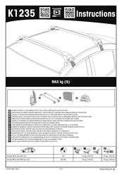 Yakima K1235 Manuel D'instructions