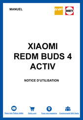 Xiaomi REDM BUDS 4 ACTIV Notice D'utilisation