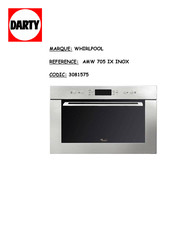 Whirlpool AMW 705 IX Notice D'emploi