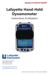 Lafayette Instrument 01165A Instructions D'utilisation