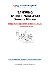 Samsung DV393ETPARA/A1-01 Manuel D'utilisation