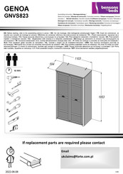 bensons for beds GENOA GNVS823 Notice De Montage