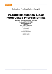 Lotus TPD-99G Instructions Pour L'installation Et L'emploi