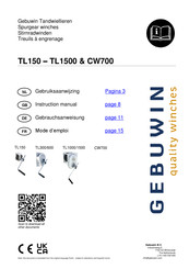 GEBUWIN CW700 Mode D'emploi