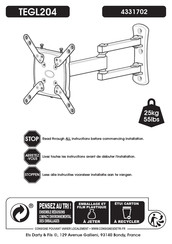 AVF Group TEGL204 Manuel D'installation