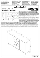 Forma Ideale CORREZE 3K4F Instructions D'assemblage