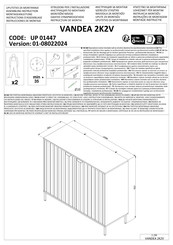 Forma Ideale VANDEA 2K2V Instructions D'assemblage