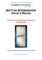 Maytag MCG8000AWW Manuel D'utilisation