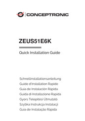 Conceptronic ZEUS51E6K Guide D'installation Rapide