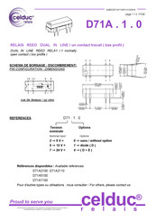 Celduc D71A.1.0 Mode D'emploi