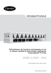 Carrier 30XBV-A 0800 Instructions D'installation, De Fonctionnement Et D'entretien