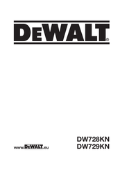 DeWalt DW729KN Traduction De La Notice D'instructions Originale