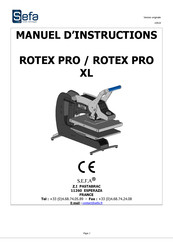 Sefa ROTEX PRO XL Manuel D'instructions