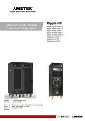 Ametek emtest CTS Ripple NX600-1000-5 Manuel