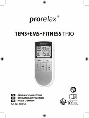 Prorelax TENS+EMS+FITNESS TRIO Mode D'emploi